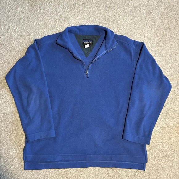 Womens patagonia fleece blue zip up - Picture 1 of 5